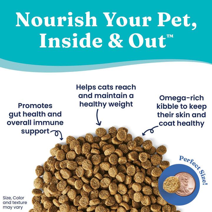 Fit as a Fiddle Weight Management Cat Food - Grain Free Dry Cat Food Indoor with Alaskan Pollock, Superfoods & Probiotics, 12 LB Bag