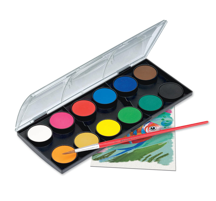 Watercolor Paint Set With Brush - Premium Washable Watercolors for Kids, Multicolor, 1 count (pack of 1)