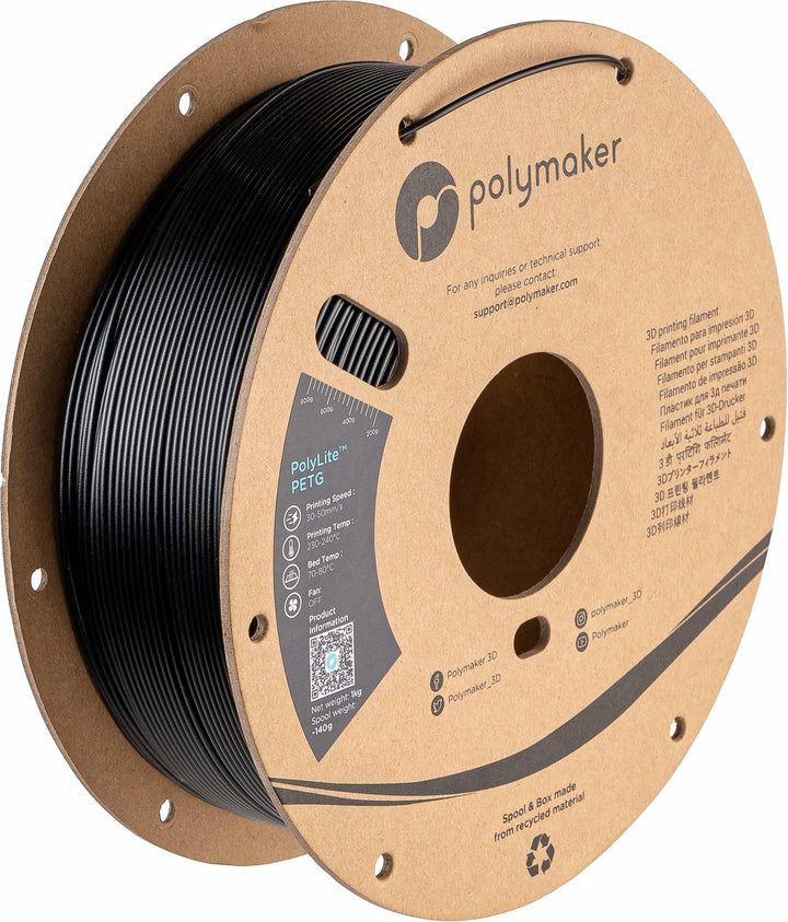 PETG-ESD Electrostatic Discharge Safe Filament 1.75mm, 500g Roll - PolyMax Electrostatic Safe PETG Filament Tough 3D Printer Filament for Electronics Industry