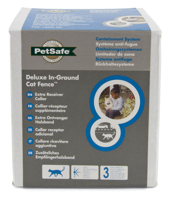 In-Ground Cat Fence Receiver Collar, Waterproof, Tone and Static Correction, Stretch-Section for Safety, for Cats Over 6 lb - from The Parent Company of Invisible Fence Brand
