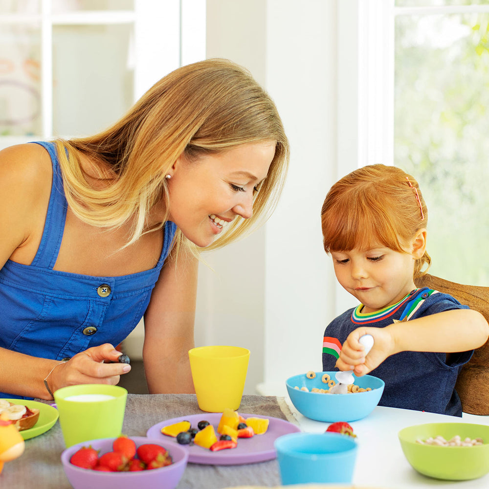 ® 12pc Baby and Toddler Feeding Supplies Set - Includes Plates, Bowls, and Cups