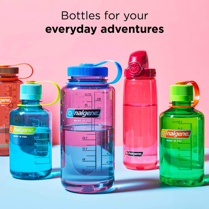 Kids On The Fly Water Bottle, Leak Proof, Durable, BPA and BPS Free, Carabiner Friendly, Reusable and Sustainable, 12 Ounces