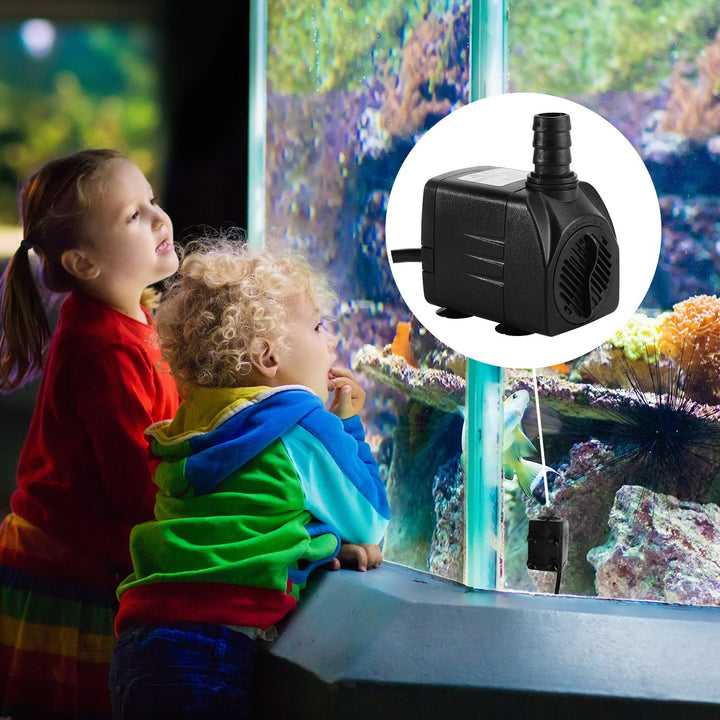 Fountain Pump, 400GPH Submersible , Durable 25W Outdoor Water Pump with 6.5ft Power Cord, 3 Nozzles for Aquarium, Pond, Fish Tank, Water Pump Hydroponics, Backyard Fountain
