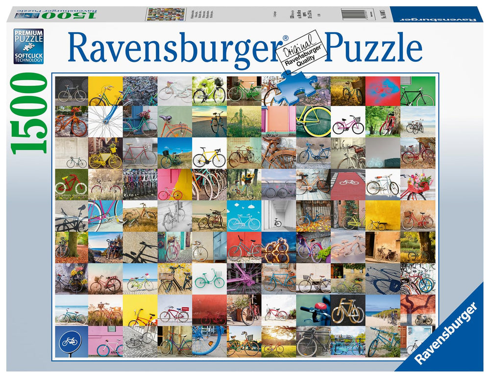 99 Bicycles 1500 Piece Puzzle for Adults | Precision Fit | Unique Piece Design | FSC-Certified Materials