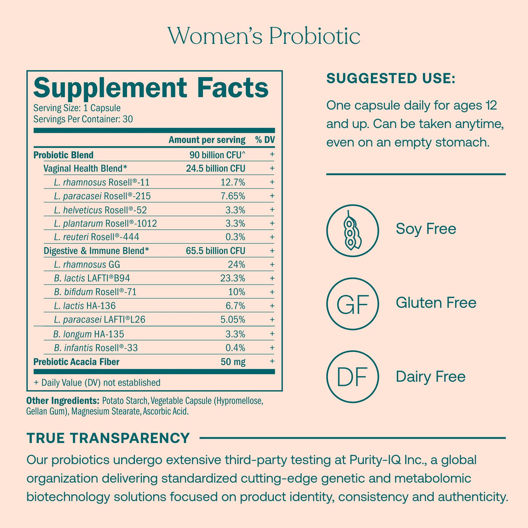 One Daily Women’s Multivitamin (30 Vegan Tablets) & One Daily Women’s Probiotic (30 Vegetarian Capsules) - Gluten Free, Soy Free, Organic - 30-Day Supply of Each
