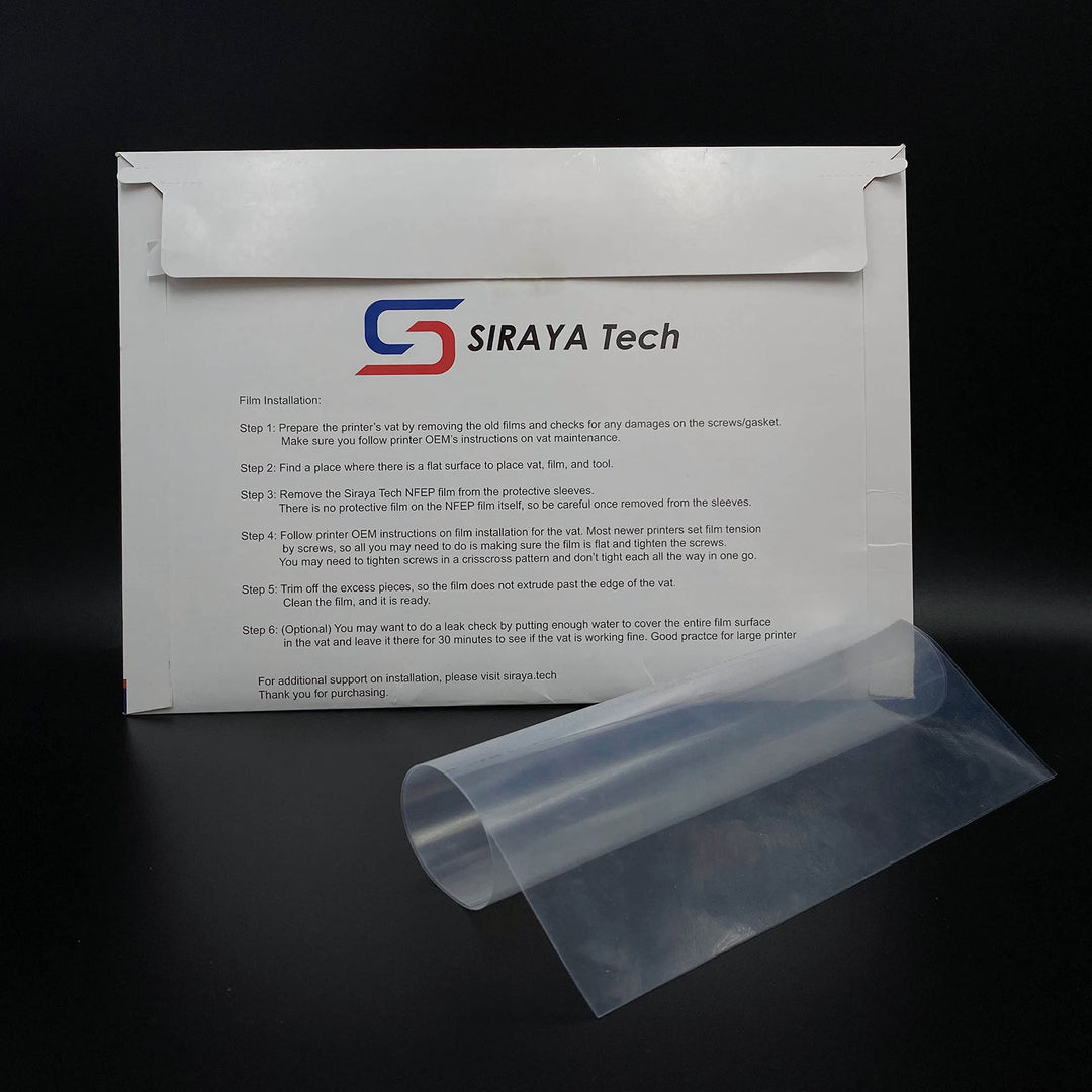 2 Pcs NFEP Film - A4 Size (210 X 297mm) Better Durability Fewer Layer Lines Accurate Print Results Great for Resin Printing Better Performance Over FEP for LCD DLP 3D Printers