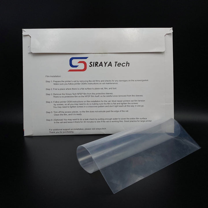 2 Pcs NFEP Film - A4 Size (210 X 297mm) Better Durability Fewer Layer Lines Accurate Print Results Great for Resin Printing Better Performance Over FEP for LCD DLP 3D Printers