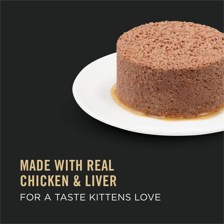 Pate, High Protein Wet Kitten Food, DEVELOPMENT Chicken & Liver Entree - (Pack of 24) 3 oz. Pull-Top Cans