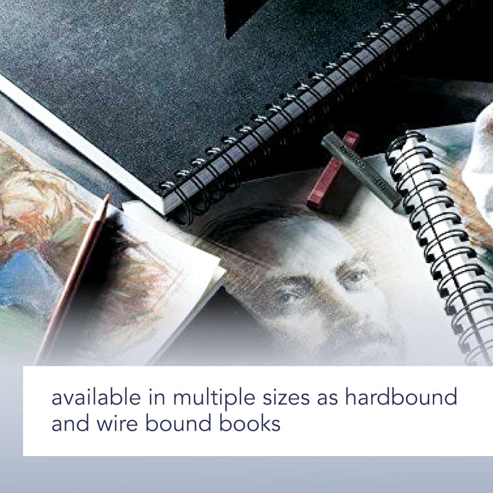 Artist Series Sketchbook, Wirebound Journal, 8x8 inches, 160 Pages (65lb/96g) - Artist Paper for Adults and Students - Graphite, Charcoal, Pencil, Colored Pencil