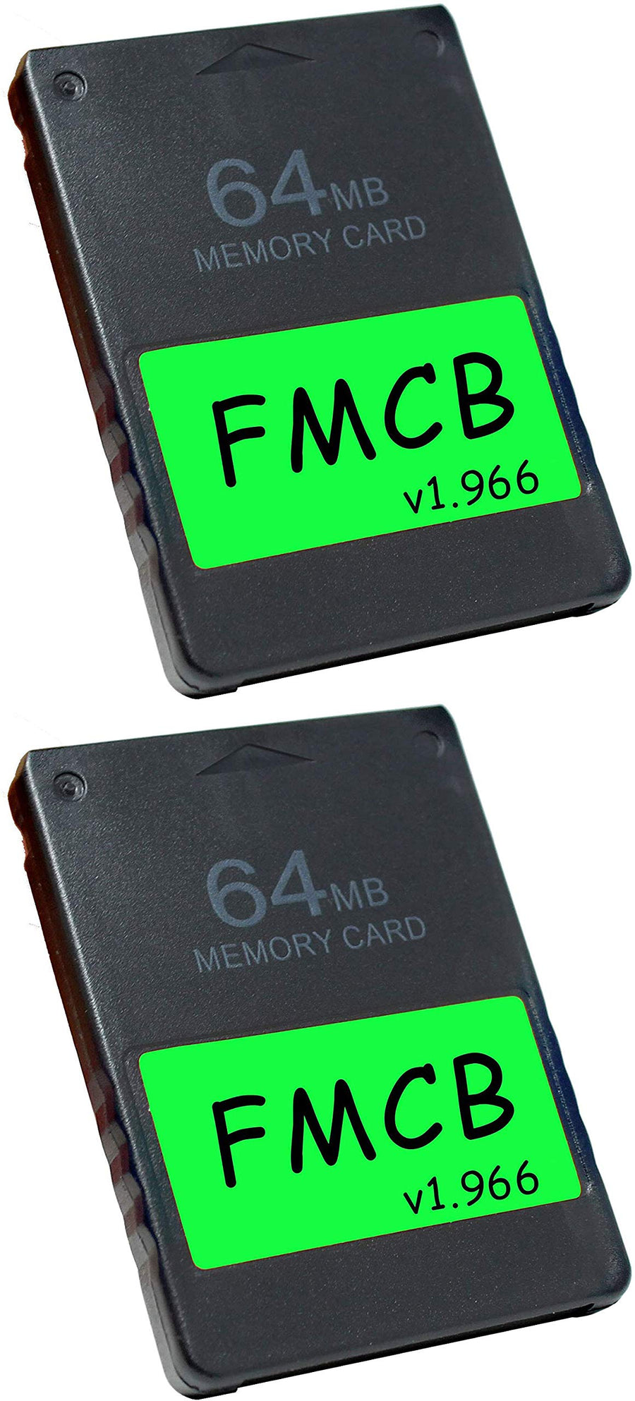 FMCB Free McBoot Card v1.966 for PS2-2 Pack Plug and Play PS2 Memory Card - 64 GB Memory Card PS2 Runs Games in USB Disk or Hard Disk