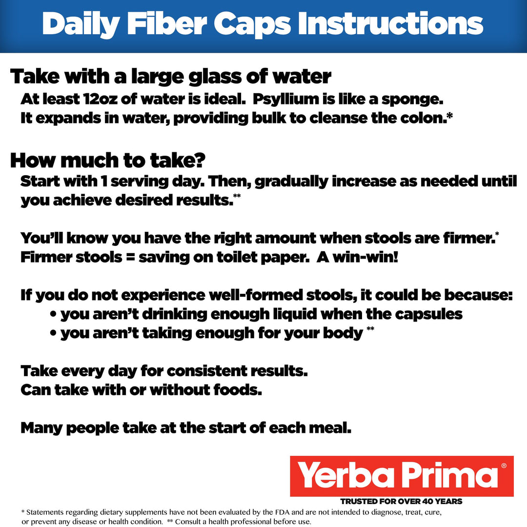 Daily Fiber Capsules, 180 Caps (Pack of 3) - Soluble Dietary Fiber Supplement - Colon Cleanse - Gut Health - Constipation Relief, Vegan, Non-GMO, Gluten-Free