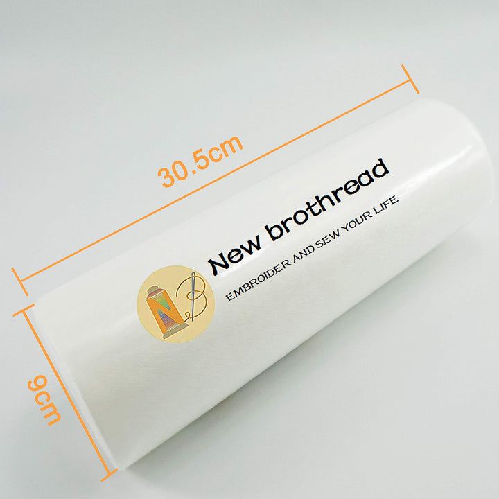 Wash Away - Water Soluble Machine Embroidery Stabilizer Backing & Topping 12 x 25 Yd roll - Light Weight - Cut into Variable Sizes for Machine Embroidery and Hand Sewing