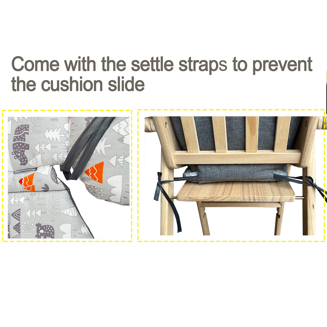Highchair Cushion Insert Baby High Chair Cover Pad Chair Seat Cushion Liner Mat Padding Wooden Highchair Protection Pad