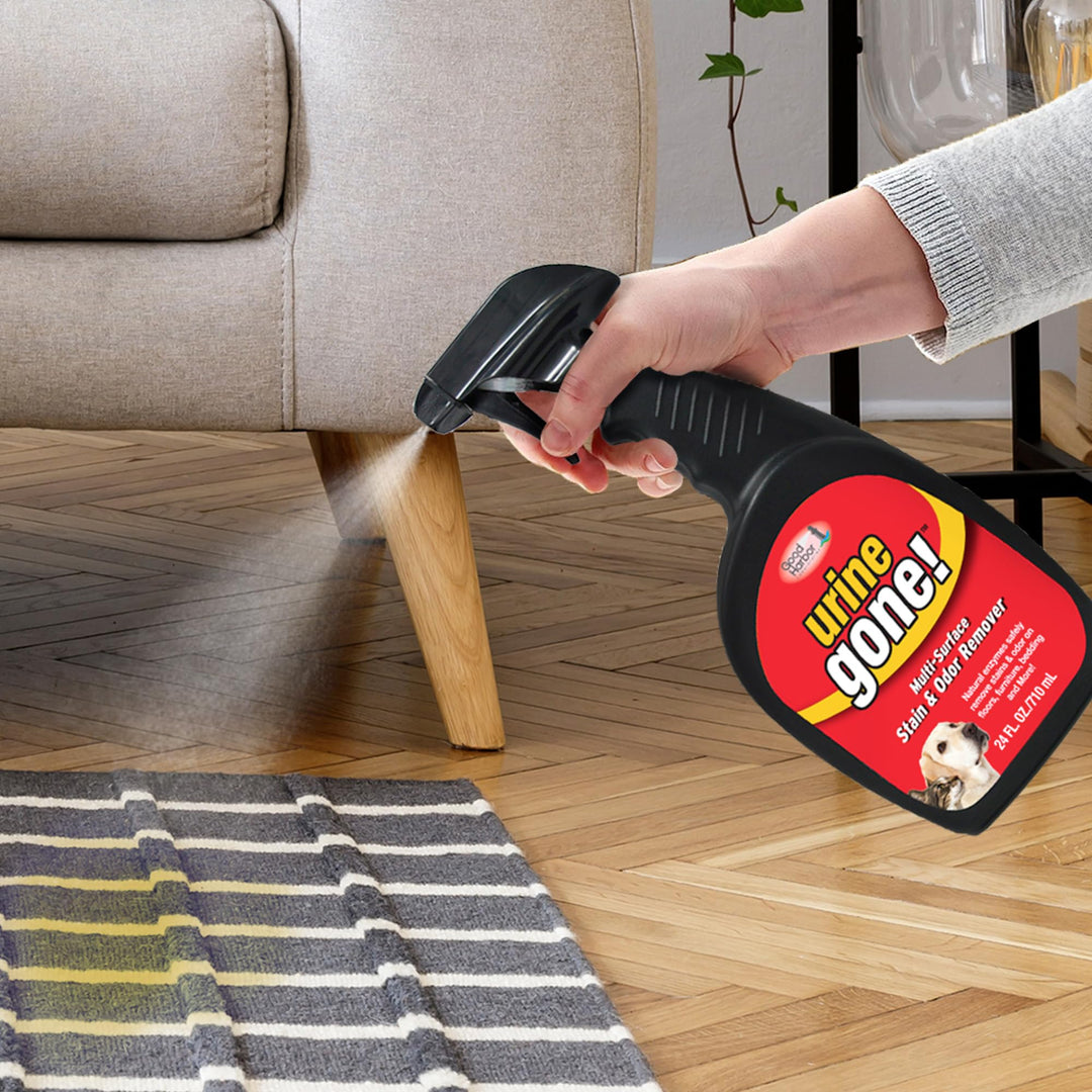 Stain & Odor Eliminator: Professional Strength Fast Acting, Enzyme Based Home Cleaning Solution for Carpet, Stain Remover for Cat Urine & Dog Pee