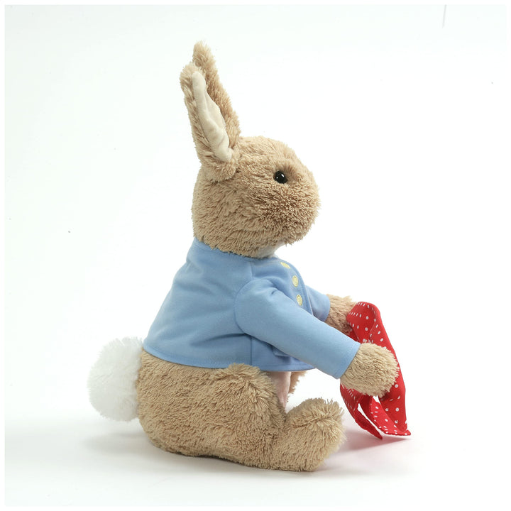 Beatrix Potter Animated Peek-a-Boo Peter Rabbit Sound and Motion Plush Stuffed Animal, 10