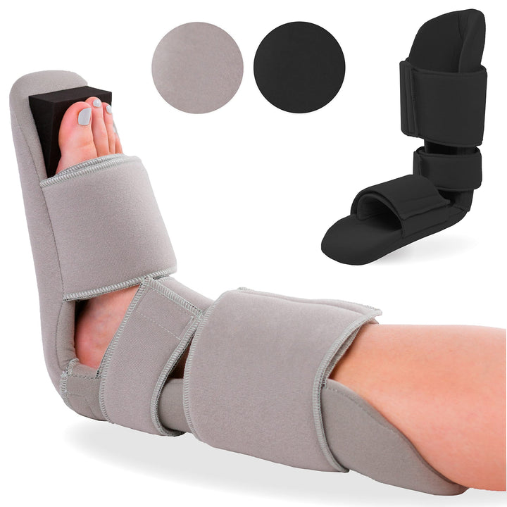 Padded 90 Degree Plantar Fasciitis Boot | Soft Night Splint to Stabilize Foot and Ankle, Stretches Plantar Fascia Ligament and Supports Achilles Tendon (Small)