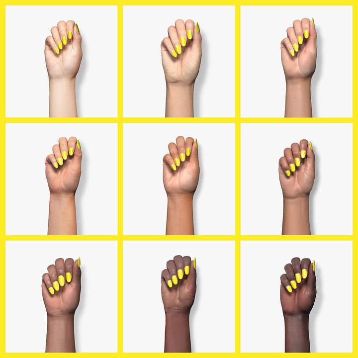 Shellac Soak Off UV LED Gel Nail Polish - Neon Canary Yellow (052) 10ml