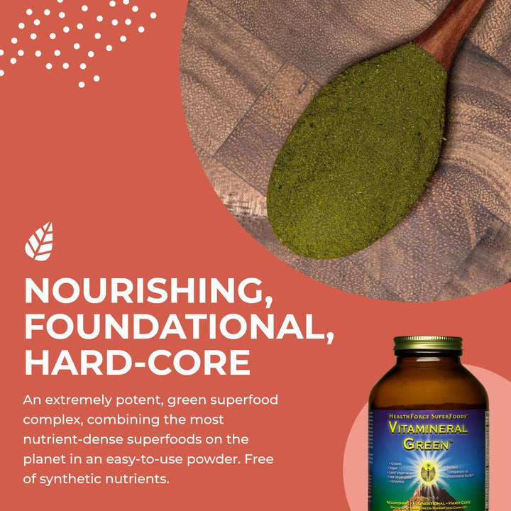 HealthForce SuperFoods Vitamineral Green 300 Grams Powder