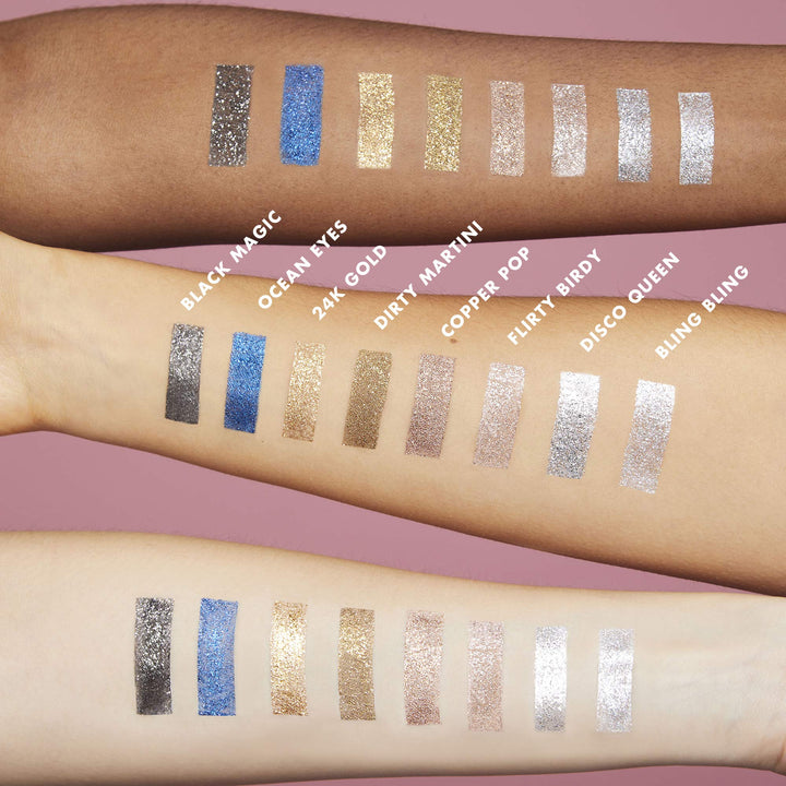 , Liquid Glitter Eyeshadow, Long Lasting, Quick-Drying, Opaque, Gel-Based Formula, Creates High-Impact, Multi-Dimensional Eye Looks, Disco Queen, 0.10 Fl Oz