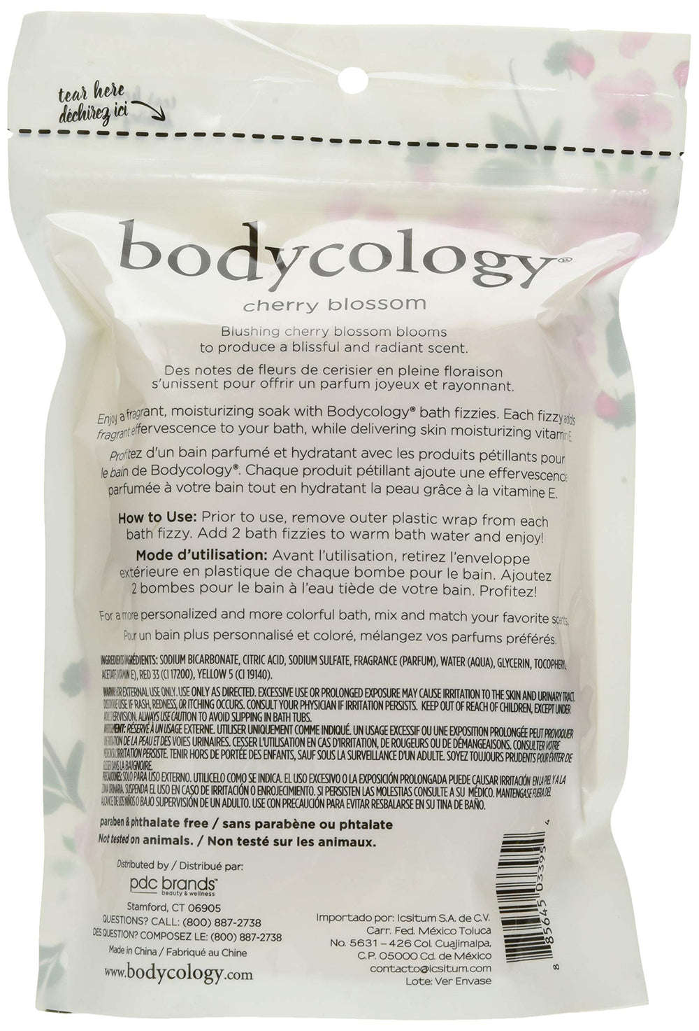 Cherry Blossom Bath Fizzies Bath Soak Bath Balls