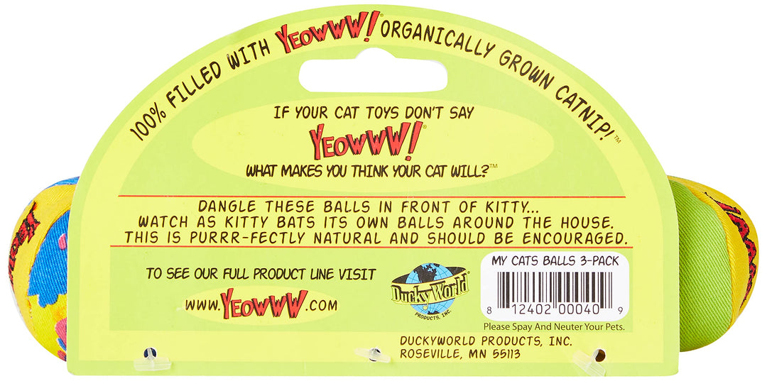 Yeowww My Cats Balls, 3 Balls per Pack