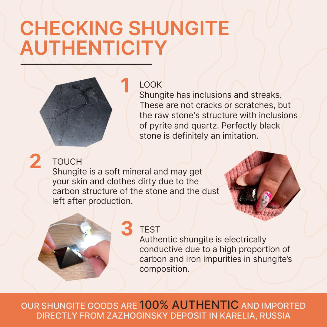 Shungite Stones Pyramids 2 inches (5 cm) Protection Set 4 pcs | Wholesale Black Polished Solid Stone Pyramids | Home Office Room Whole House Protection | Meditation, Chakra Healing, Grounding S042