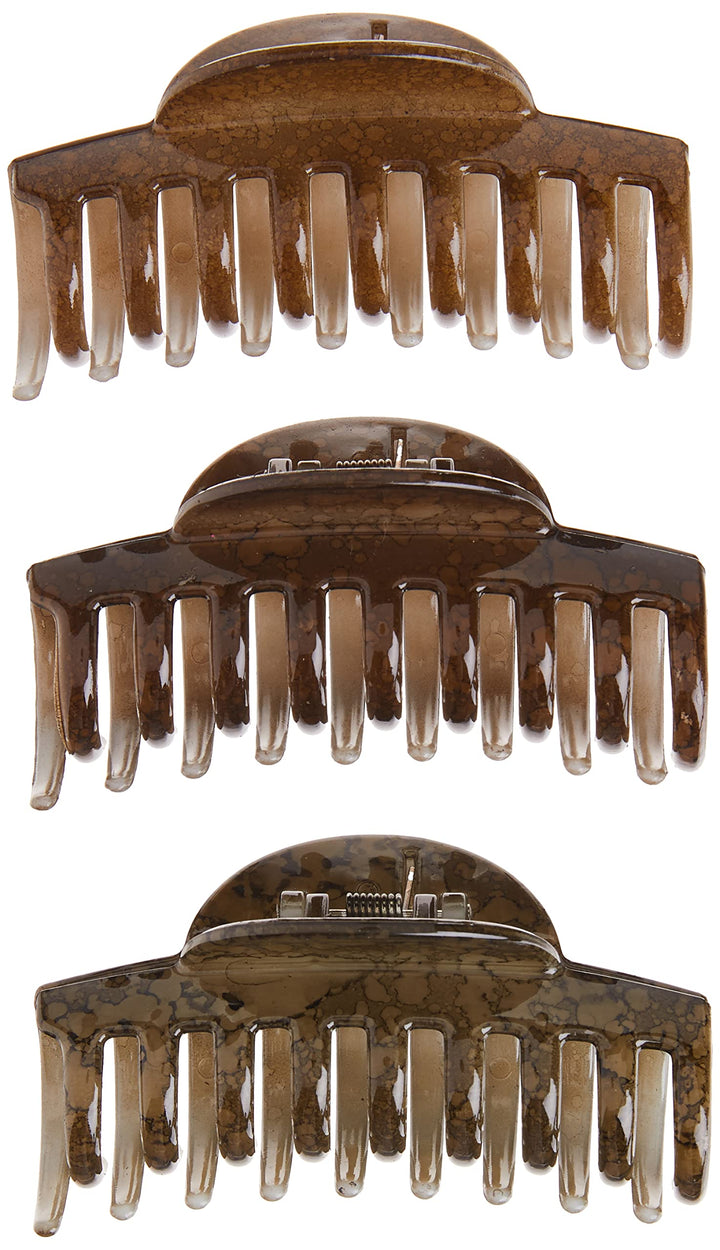 Goody Half Moon Claw Clip, 3 ct