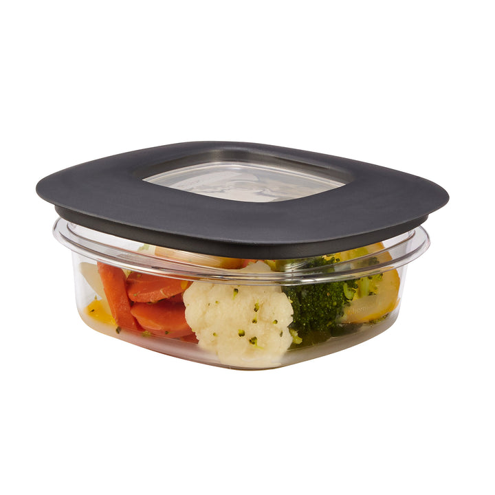 Premier Easy Find Lids Food Storage Containers, 1.25 Cup, Gray