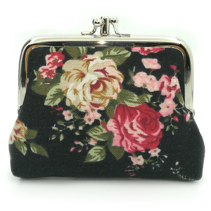 Cute Buckle Coin Purses Vintage Pouch Kiss-lock Change Purse Wallets