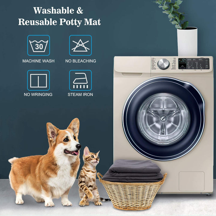 Washable Pee Pads for Dogs, 48x48 Reusable Pee Pads Non-Slip Dog Pee Pads Heavy Absorbency Puppy Pee Pads Quick Dry Whelping Pads/Waterproof Puppy Training Pad for Playpen, Crate, Floor