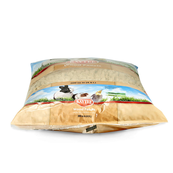 Wood Pellets Pet Bird & Small Animal Litter for Ferrets, Guinea Pigs, Rats, Chinchillas, Hamsters, Gerbils, Rabbits, Mice, Hedgehogs and Dwarf Hamsters, 4.9 Liter, 8 Pound Bag