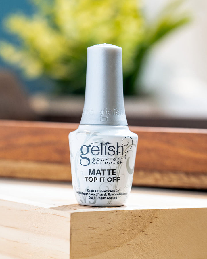 Matte Top It Off Sealer Gel Top Coat LED Gel Polish, 0.5 oz.