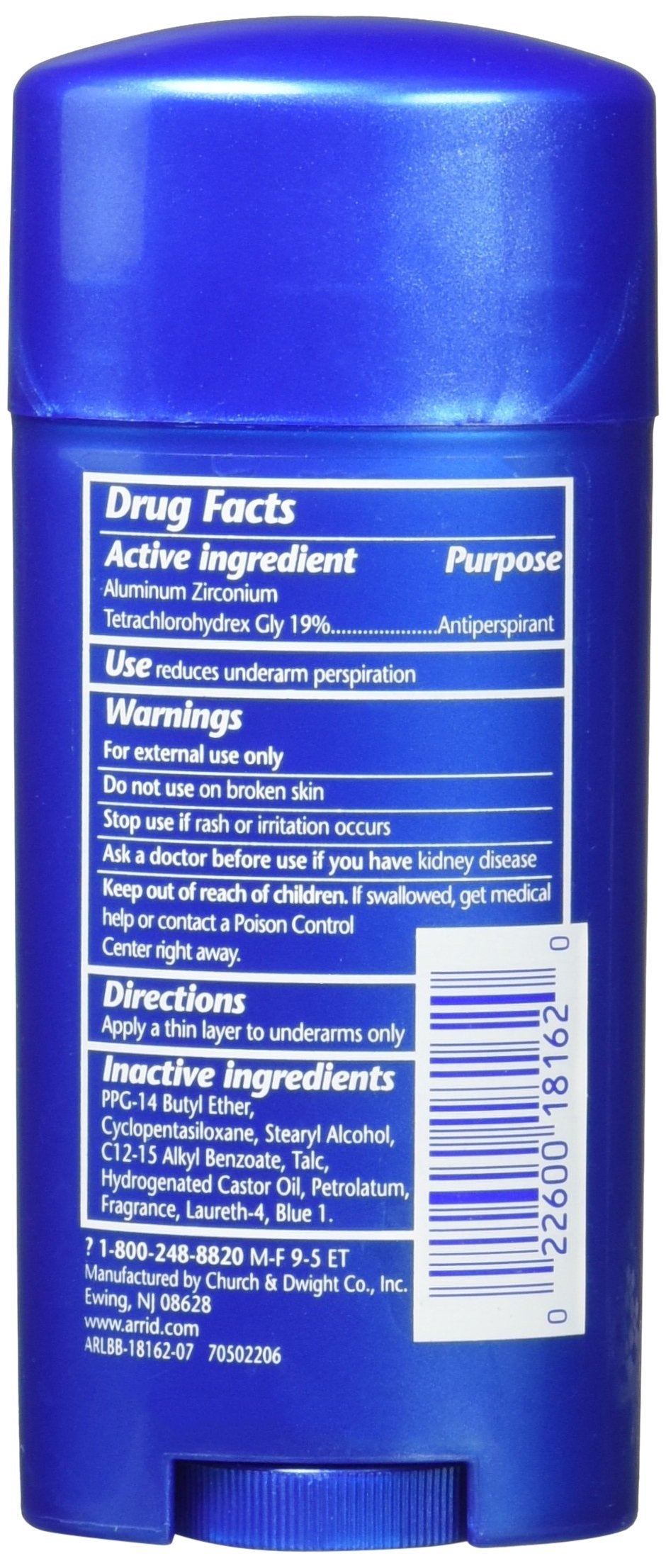 Extra Extra Dry Xx Antiperspirant Deodorant, Solid, Cool Shower, 2.7 Oz (77 G)