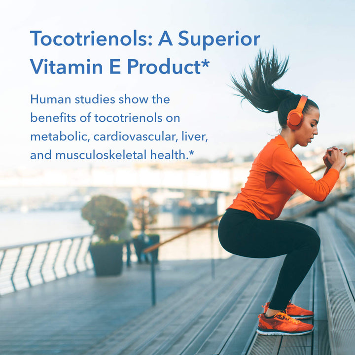 Delta-Fraction Tocotrienols Dietary Supplement - Vitamin E, Cardiovascular Health, Hypoallergenic, Softgels - 90 Count, 125 mg