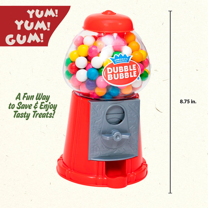 Dubble Bubble Gumball Coin Bank, Classic, Red