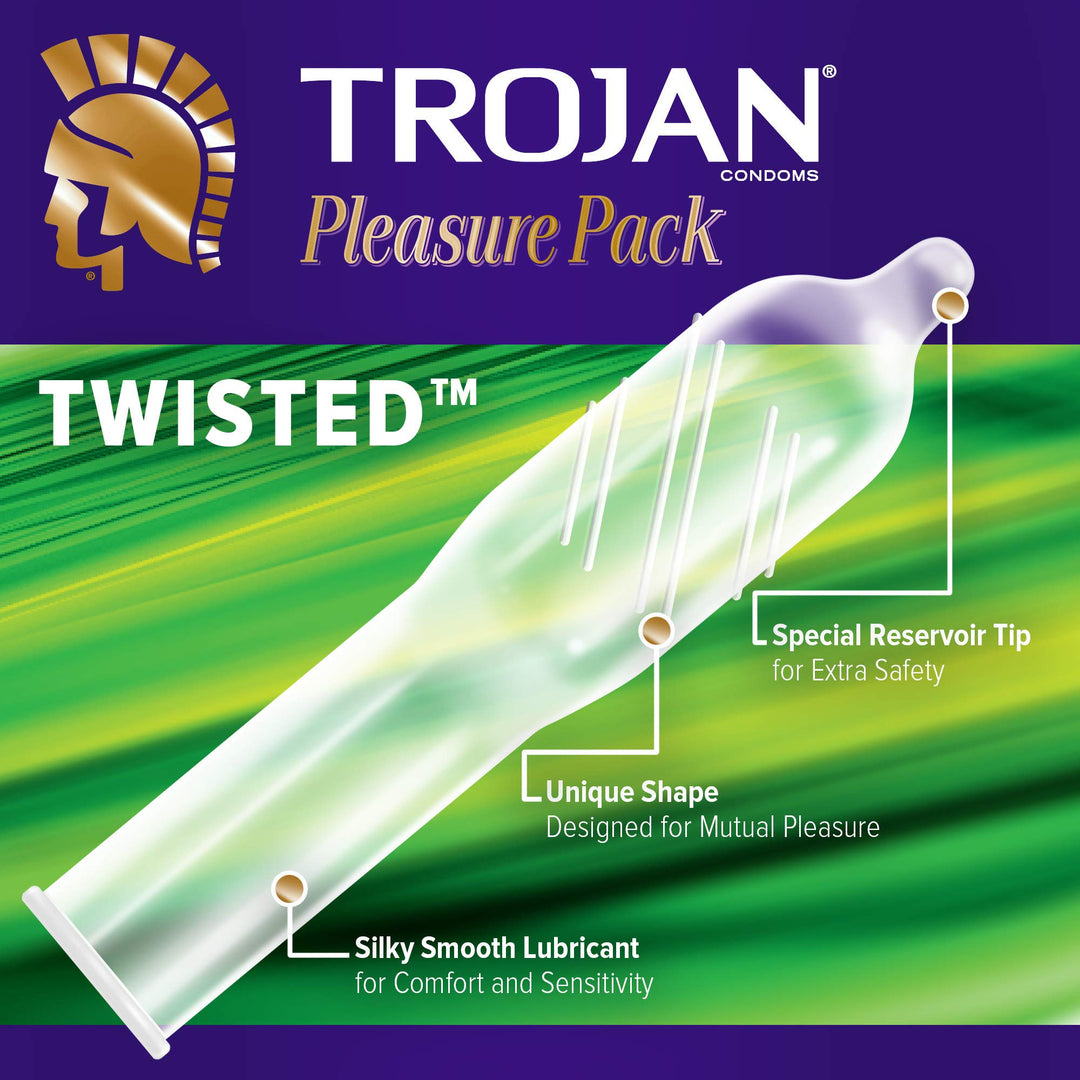 Trojan Pleasure Pack Condom - Pack of 3