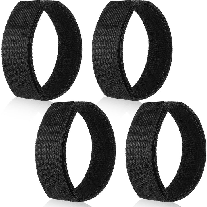 2 Pairs Black Boot Blousers Elastic Military Boot Straps Boot Bands Military Blousing Straps Ankle Hook and Loop for Men Women Hunting Gardening Hiking Cycling Fishing Military Army Uniforms