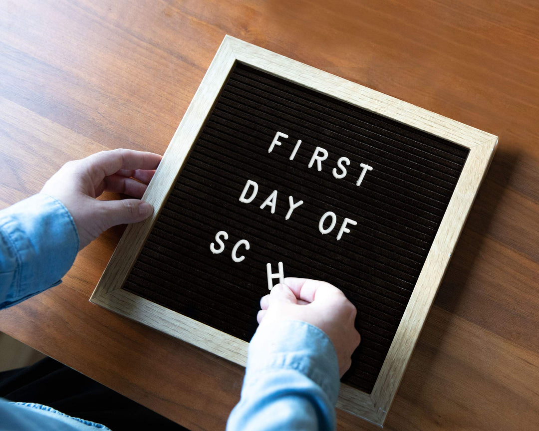 10 x 10 Letterboard, Rustic Nursery, Message Board, Baby Announcement Sign, Dark Gray