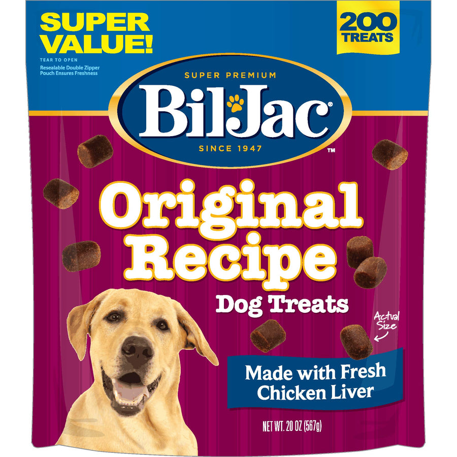 Dog Treats - Original Recipe Chicken Liver Soft Puppy Training Treat Rewards, Resealable Double Zipper Pouch (Sizes Vary) (3, 20oz)