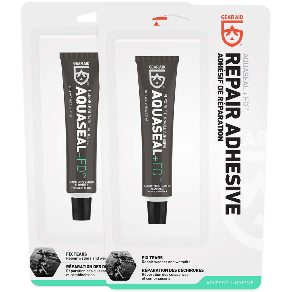 Aquaseal FD Flexible Repair Adhesive for Outdoor Gear and Vinyl, Clear Glue, 8 oz