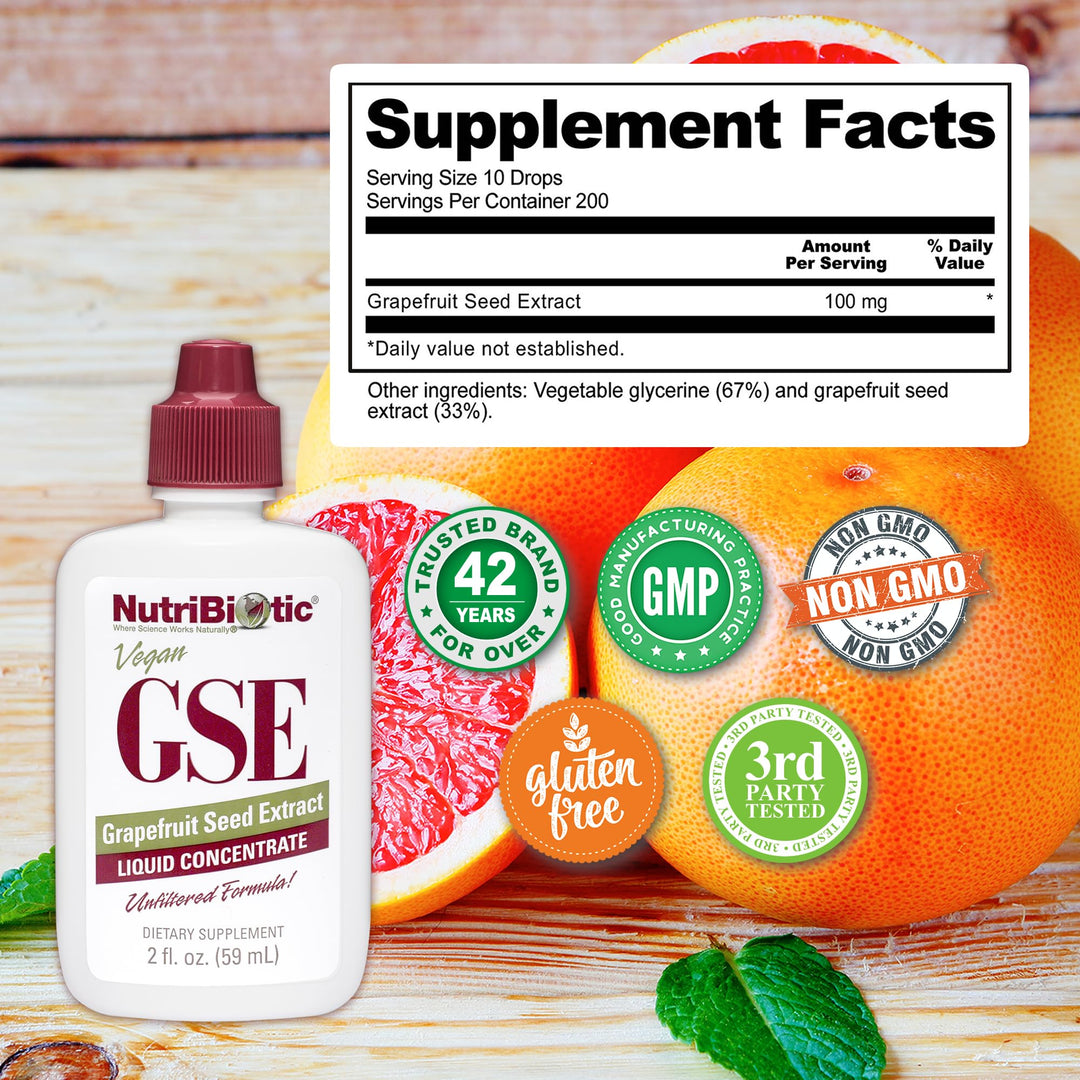 – GSE, 2 Oz Liquid | The Original Grapefruit Seed Extract Premium Concentrate with Bioflavonoids | Potent Immune & Overall Health Support | Vegan, Gluten Free, Non-GMO