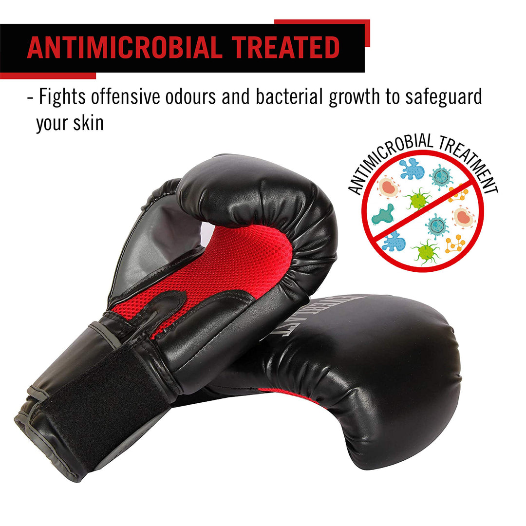 12-Ounce Pro Style Muay Thai Gloves, Black