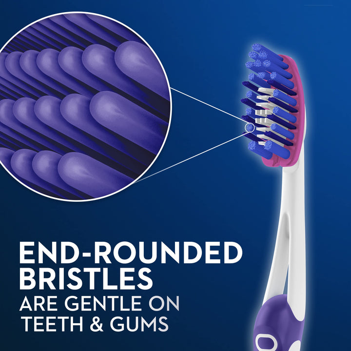 3D White Luxe Pro-Flex 38 Medium Manual Toothbrush Twin Pack