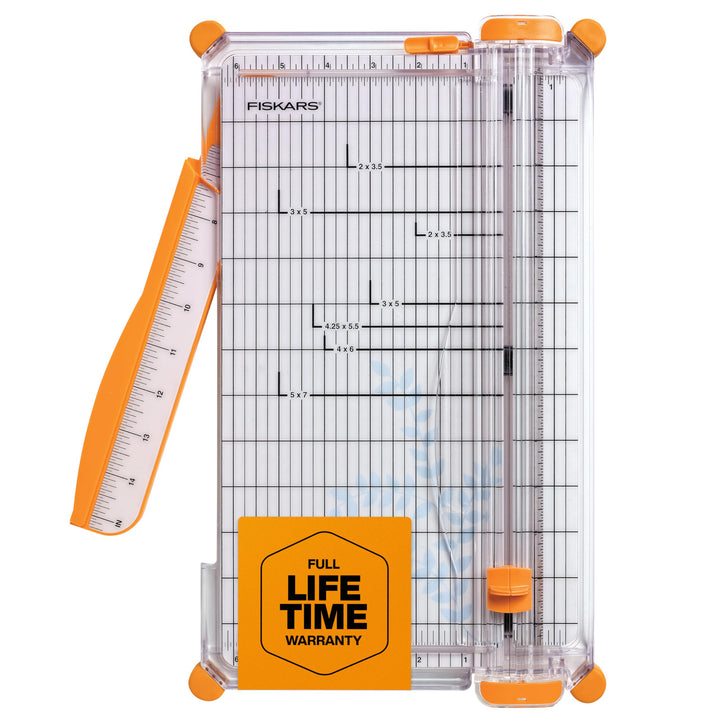 Precision Paper Trimmer, Easy, Safe and Accurate for Crafts, Gifts, Cards, Photos, Always Cuts Straight, Swing-Out Arm Extends Measurements, Lightweight and Portable Sharp Paper Cutter