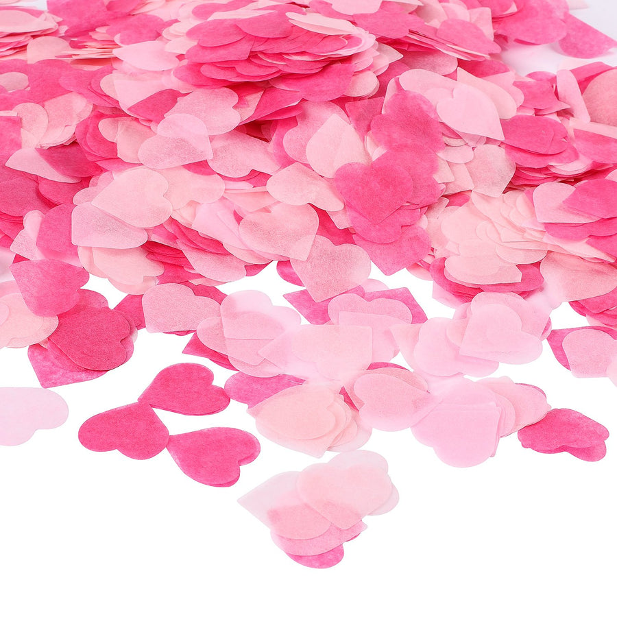 Valentine's Day 1 Inch Heart Paper Confetti Tissue Confetti 6000 Pieces confetti Party Table Decorations for Balloon, Wedding, Holiday, Birthday