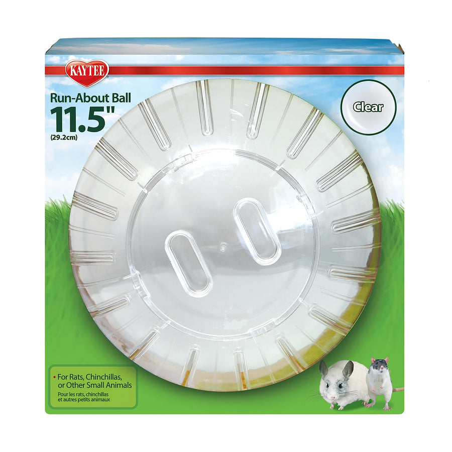 11.5 Clear Run-About Exercise Ball For Pet Rats & Chinchillas