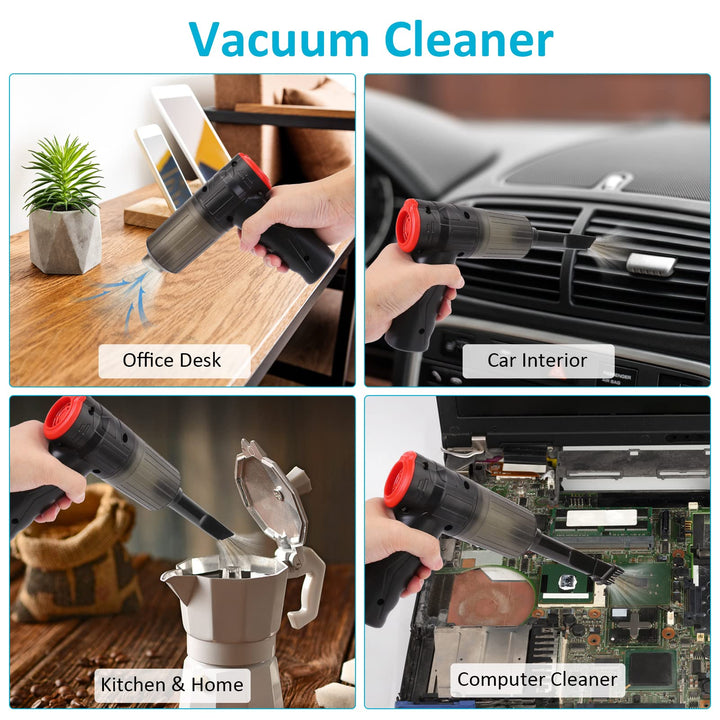 Cordless Handheld Vacuum, Electric Air Duster, Mini Vacuum Strong Suction to Keep All Sort of Electronics Dust Free, Blasting Dust Out of Gaming PC, Car and More Devices