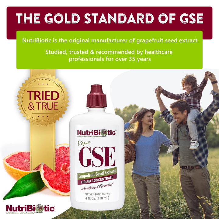 – GSE, 4 Oz Liquid | The Original Grapefruit Seed Extract Premium Concentrate with Bioflavonoids | Vegan, Gluten Free, Non-GMO