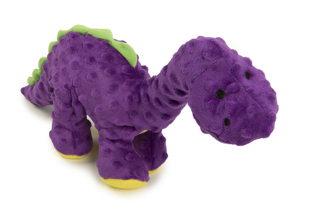 Dinos Bruto Squeaky Plush Dog Toy, Chew Guard Technology - Purple, Large