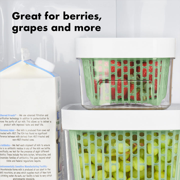 , Good Grips Storage Container, White, 1.6 Quart